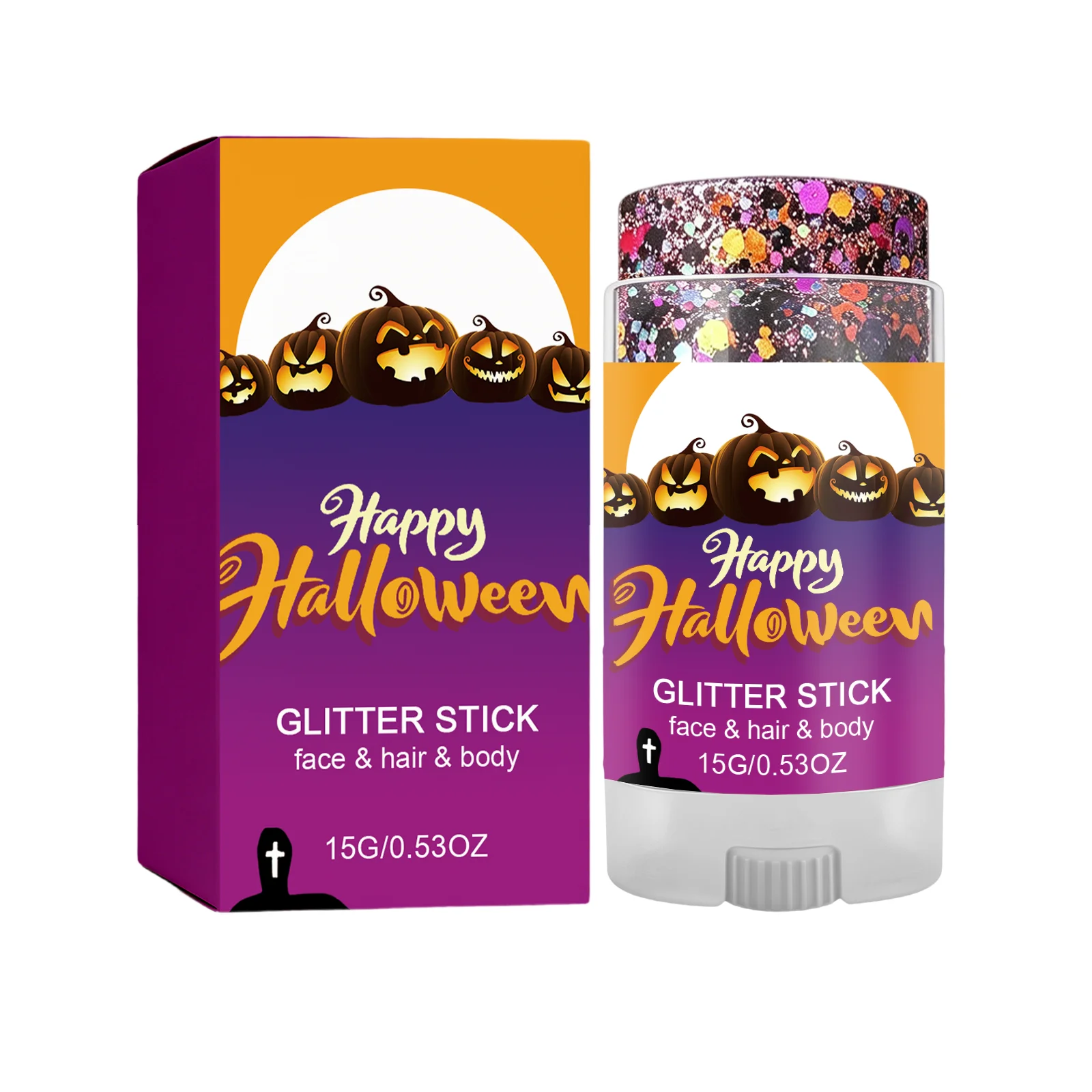 Halloween Body Shining Stick Ghost Festival Halloween Night High Shining Body Facial Stick Christmas Party Holiday Makeup New