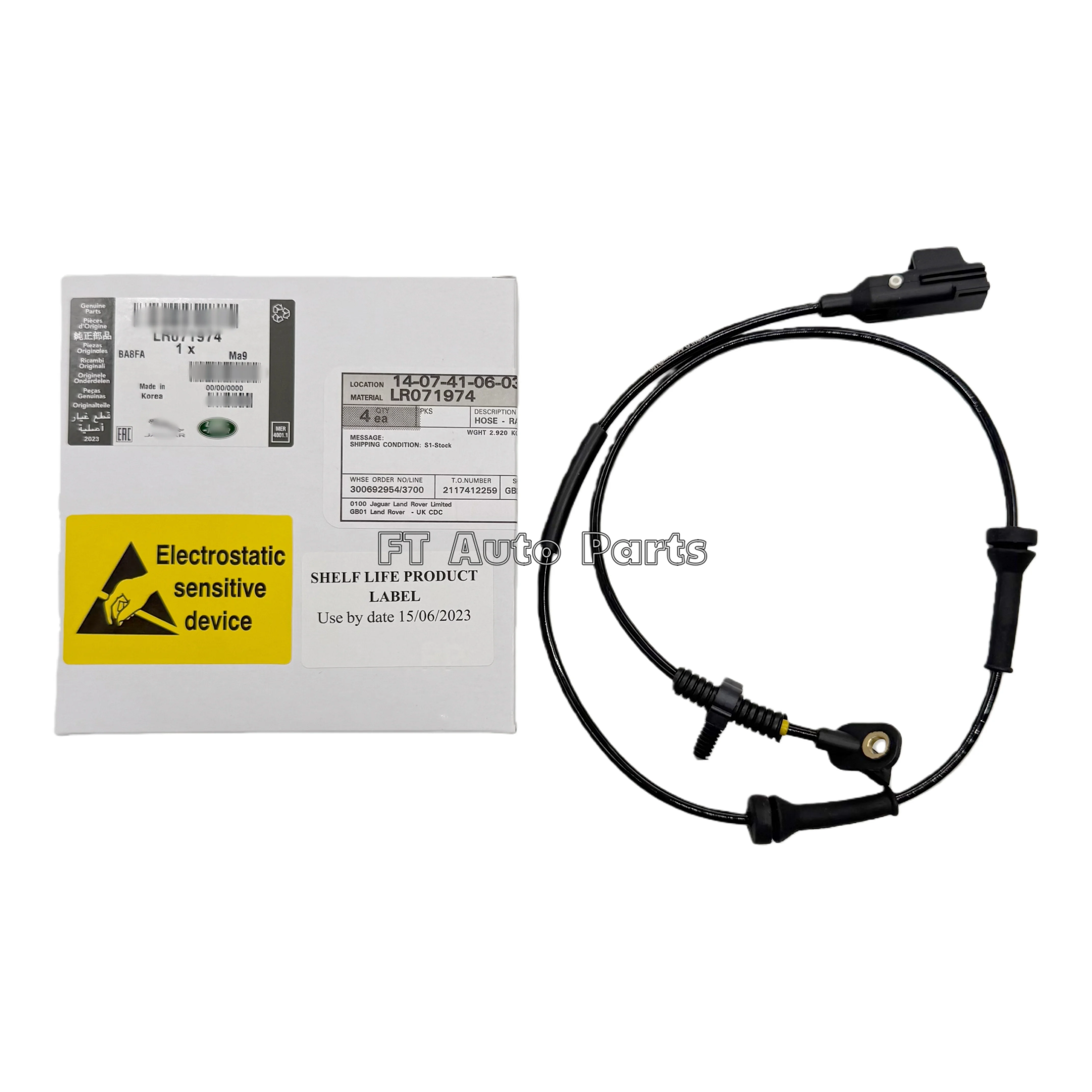 

Высококачественный датчик передней антиблокировочной тормозной системы (ABS) LR071974, подходит для Land Rover Discovery Sport и Range Rover Evoqu