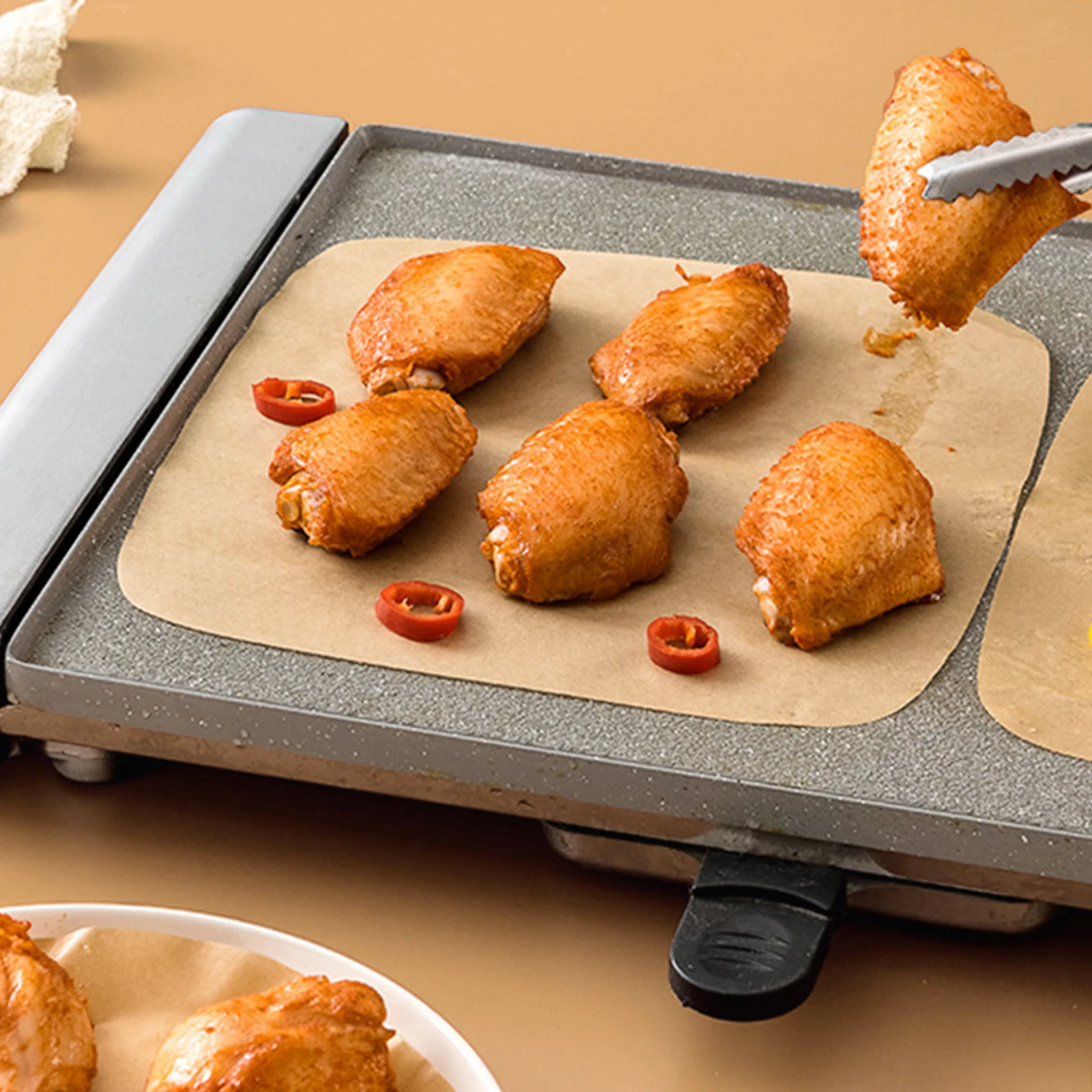 

Household Baking Paper Non-Stick Thickened Greaseproof Parchment For Oven Air Fryer Cookies Bread Fish Wrapping Use