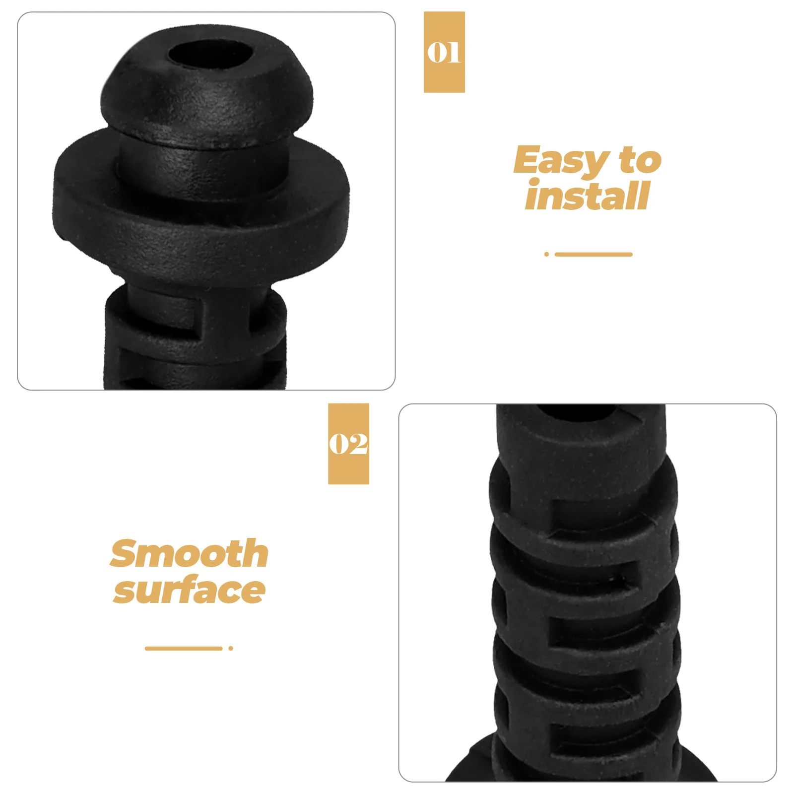 

10Pcs Electrical Wire Protection Strain Relief Cord Connector Cable Protector Spiral Grip for Industrial Automotive Applications