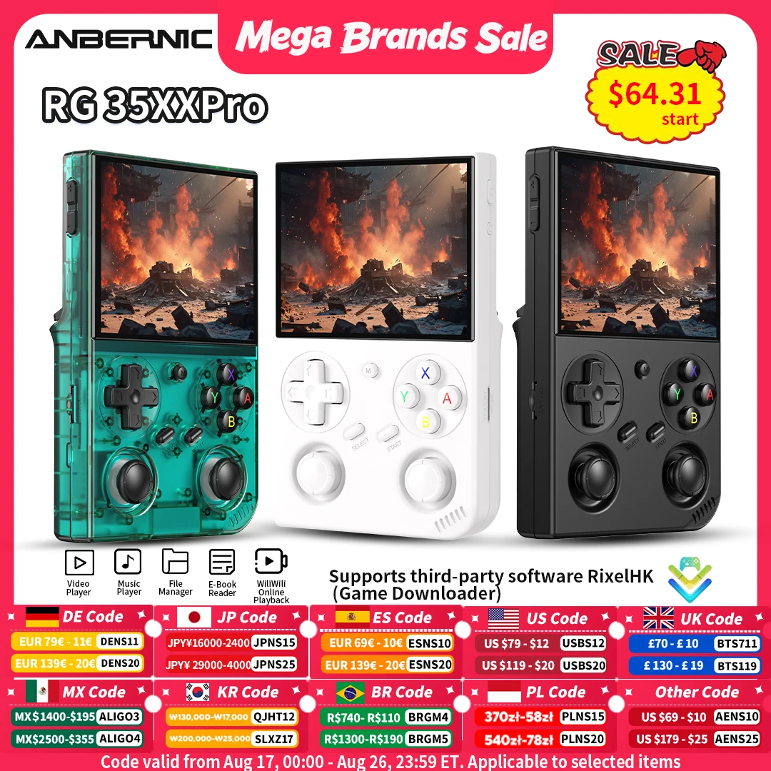 Retro Gaming Anbernic - Anbernic RG 35XXPro Retro Handheld-Spielkonsole RG35XX