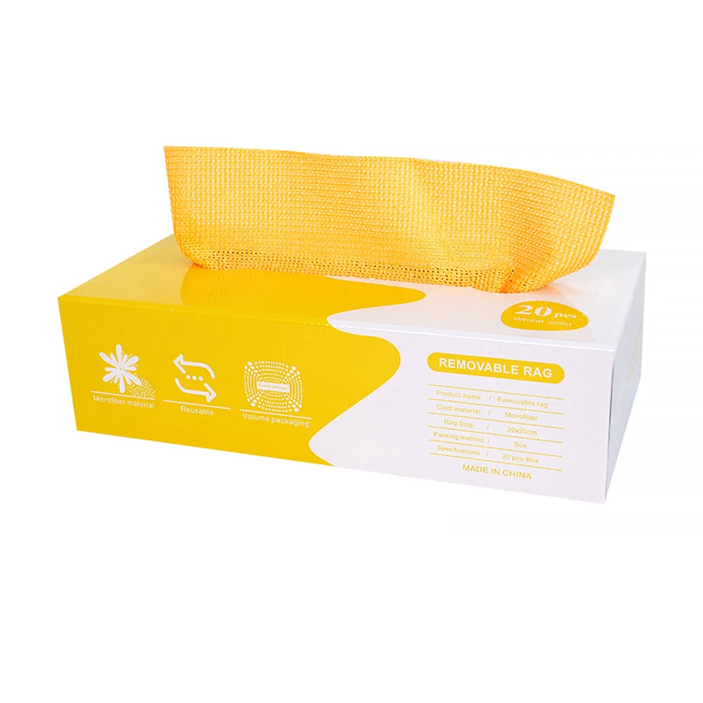 Kitchen Cleaning Cloth Boxed Dispensing Cloth For Cleaning Dishes Colorful Kitchen Accessory Compact And Functional