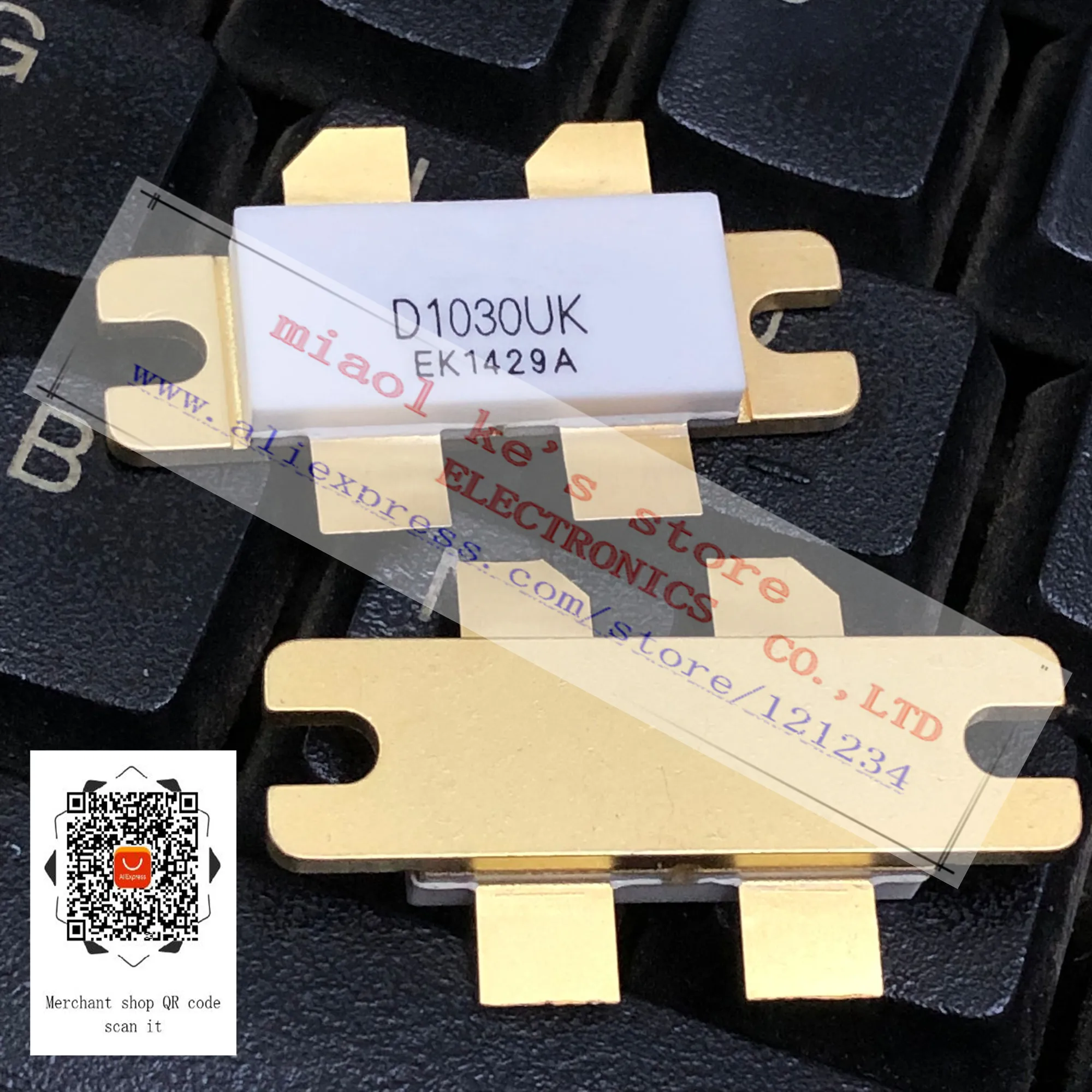 D1030UK Original DMOS Transistor, 28V 40A 400W 175MHz DR, Alta qualidade