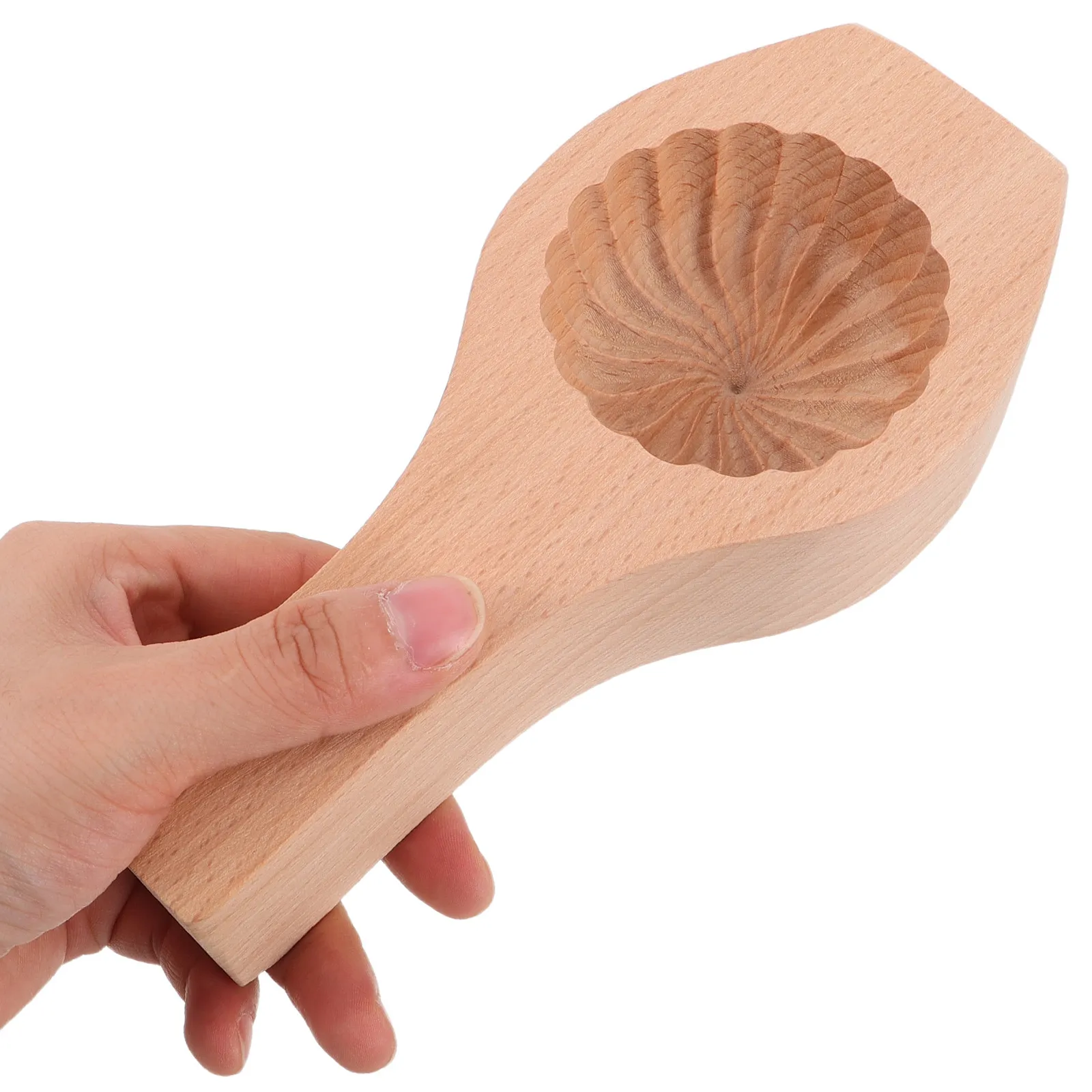 Molde de madera para panecillos al vapor, superficie antiadherente de madera maciza, herramienta tradicional china para hacer dim sum y pasteles de luna DIY para el Festival de Medio Otoño