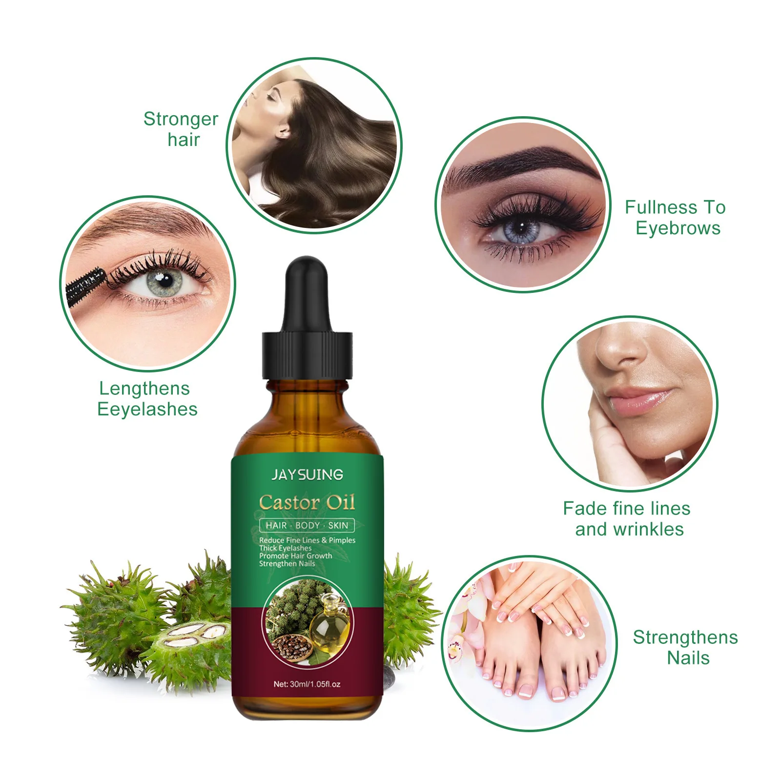 زيت عجلة الشعر يرطب ويهتم بالشعر، جوهر العناية بالبشرة متعدد الوظائف