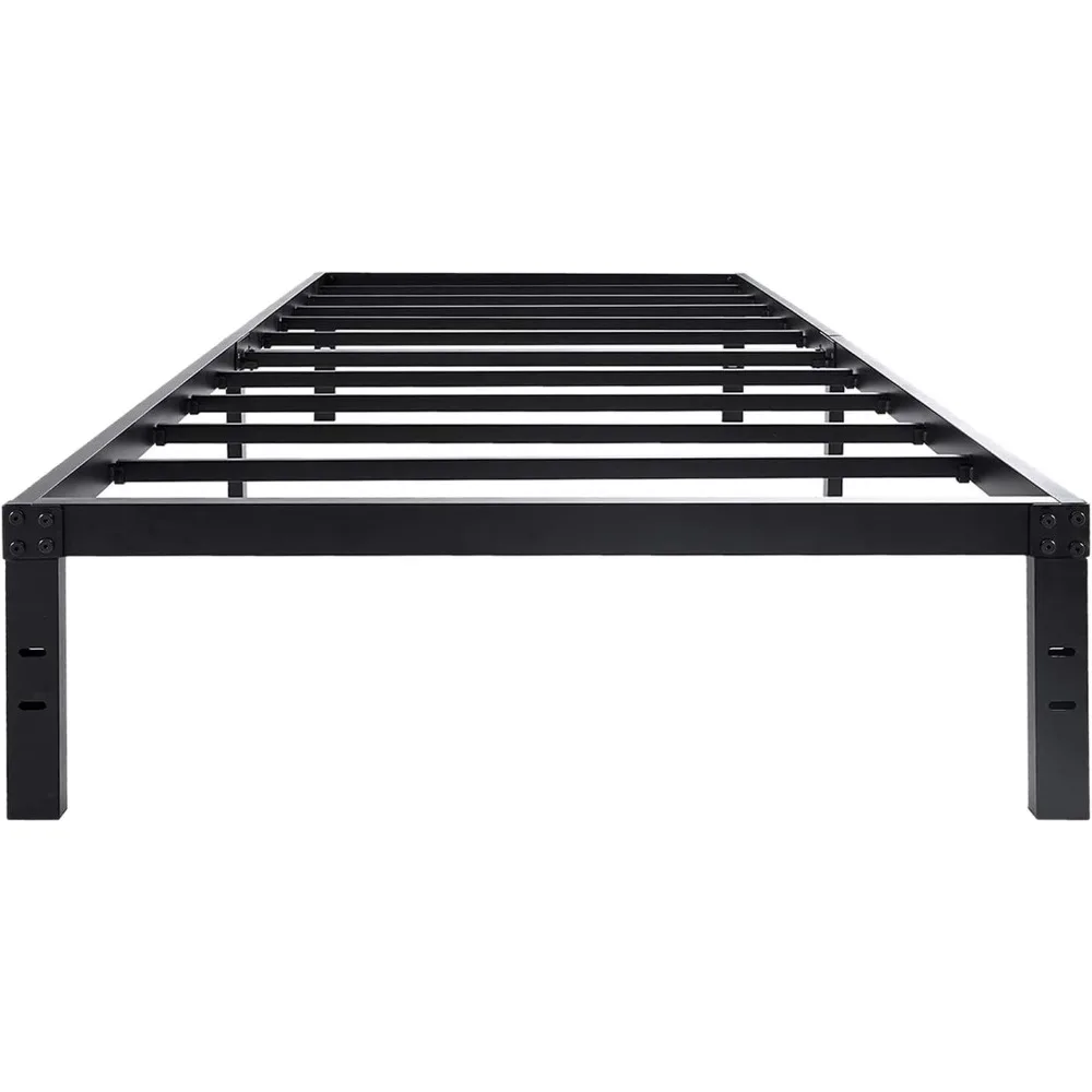 

45MinST 14 Inch Platform Bed Frame/Easy Assembly Mattress Foundation / 3000lbs Heavy Duty Steel Slat/Noise Free/No Box Spring Ne