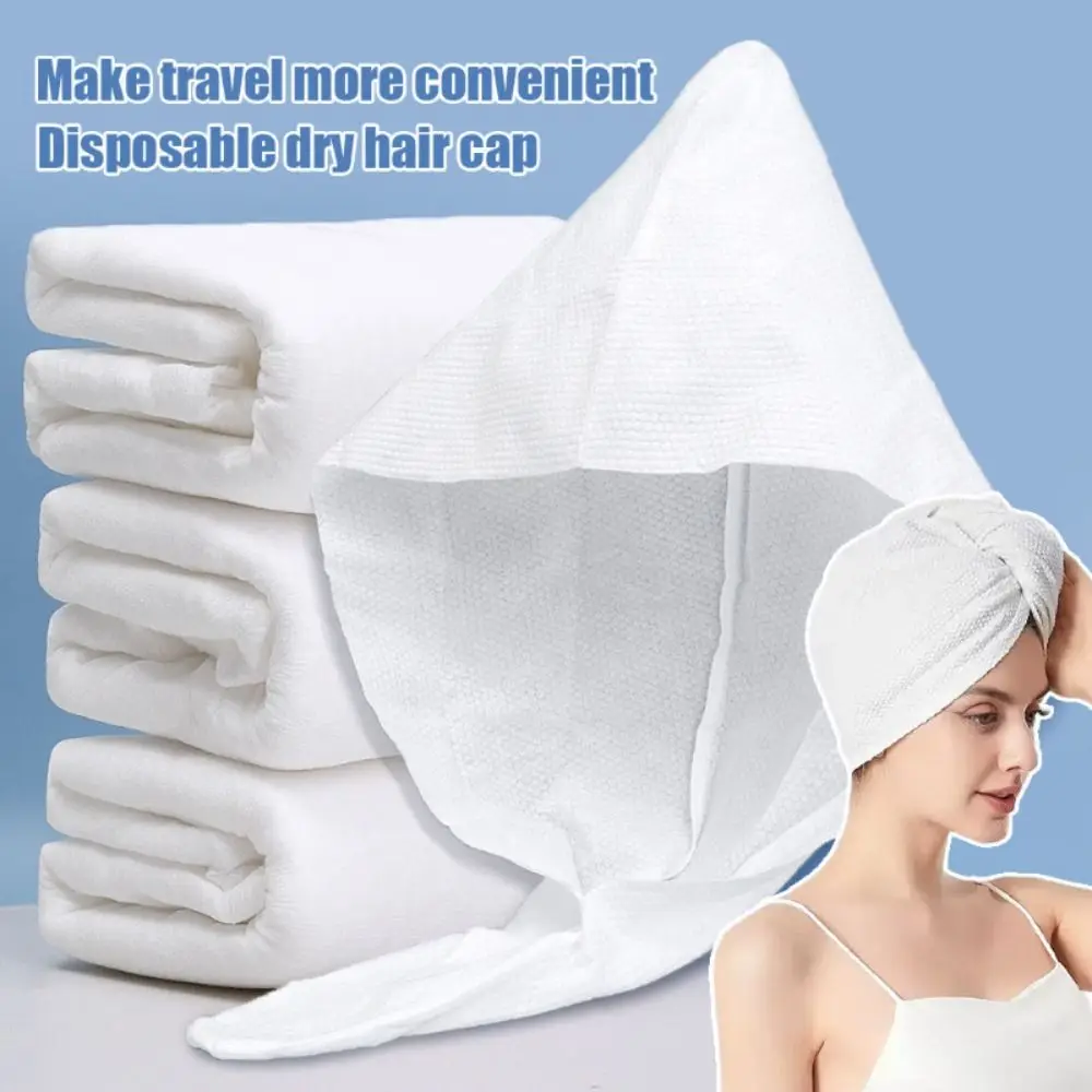 Portable Disposable Dry Hair Cap Quick Drying Ultra-absorbent Shower Cap Soft Hotel Bathroom Supplies Dry Hair Towel