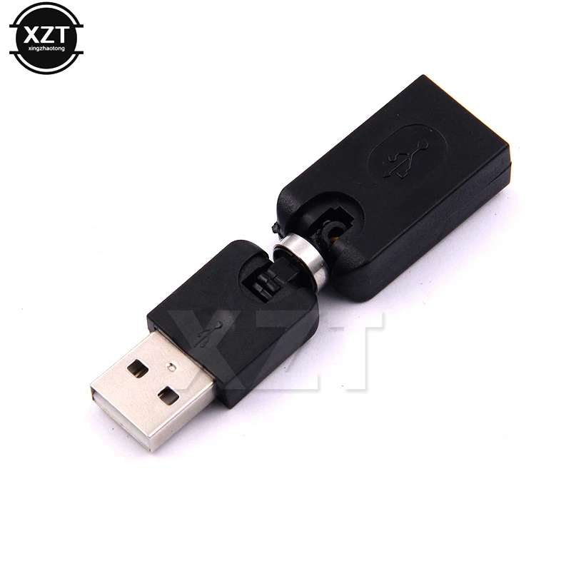 High Quality 360 Degree Rotary USB Male to USB Female Adapter Converter Extension Cable For Computer Connector