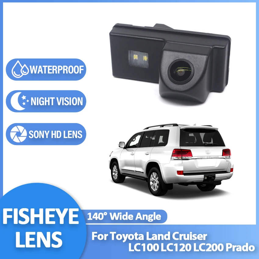 140 Degree Wide Angle Rear View Reverse Camera For Toyota Land Cruiser LC100 LC120 LC200 Prado HD Waterproof Night Vision