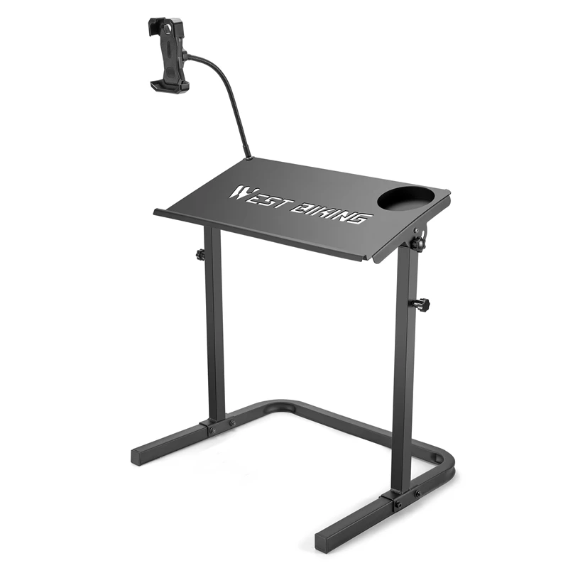 AliExpress West Biking WEST BIKING Indoor Cycling Desk-Adjustable Height Bike Deak Laptop Stand Non-Slip Surface - Portable Bike Trainer Fitness Desk