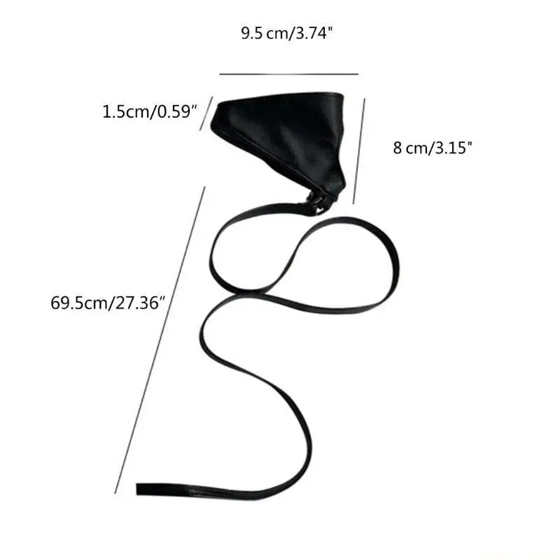 31BF 女性ゴシックハーフパーム手袋ブラック PU 指なし手袋ヒップホップパーティー手袋