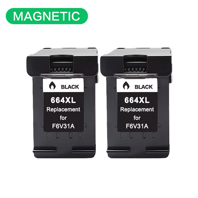 New Magnetic Compatible Black ink Cartridge For HP664 For HP DeskJet 1115 2135 3635 1118 2138 3636 3638 4536 4676 Printer 664