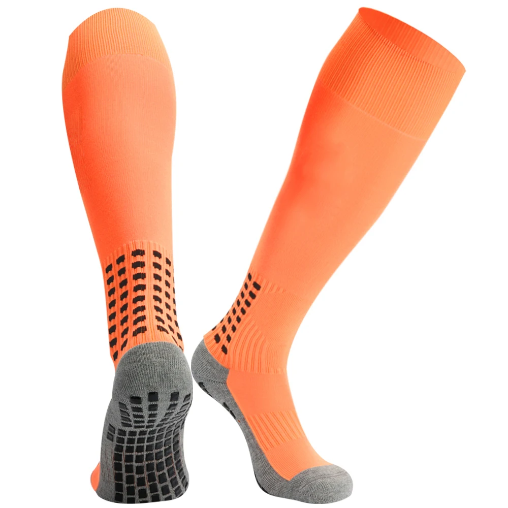 High Professional Fußball Streifen Rad socken Sport Knie lange Strümpfe atmungsaktive rutsch feste Fußball Socke