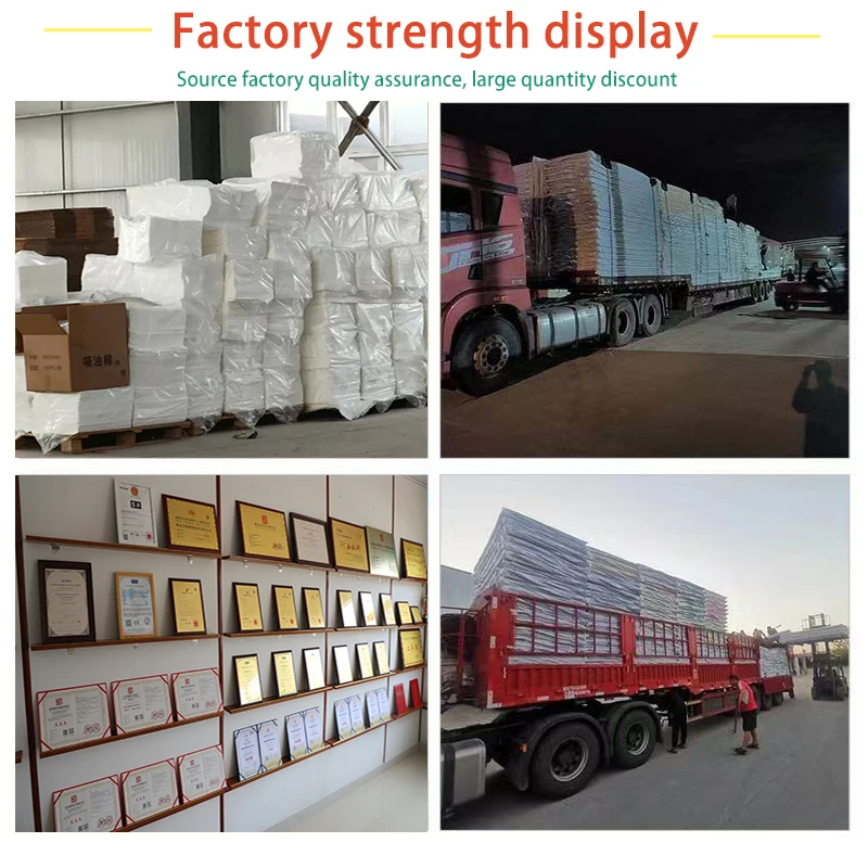 100% بولي بروبيلين أبيض ثقيل الوزن، وسادة ماصة فقط، وسادة استجابة لانسكاب الزيت