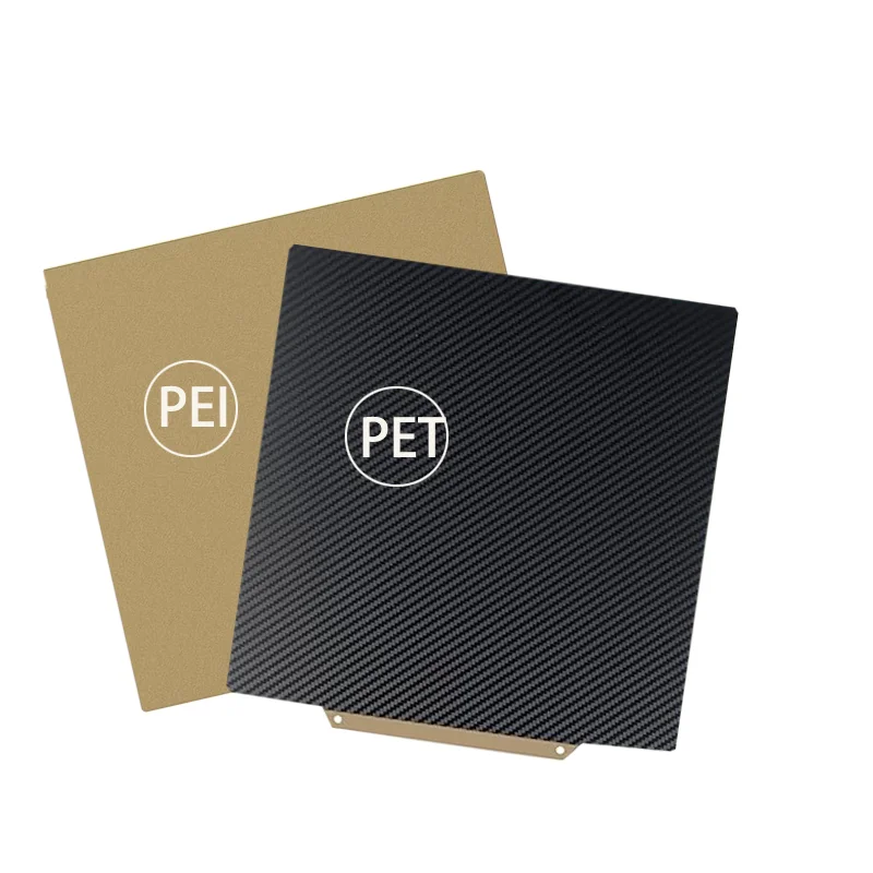 ENERGETIC PEI Sheet 220x280mm Double Sided Textured PEI +Smooth PET PEO Spring Steel Sheet Build Plate for TEVO Tarantula