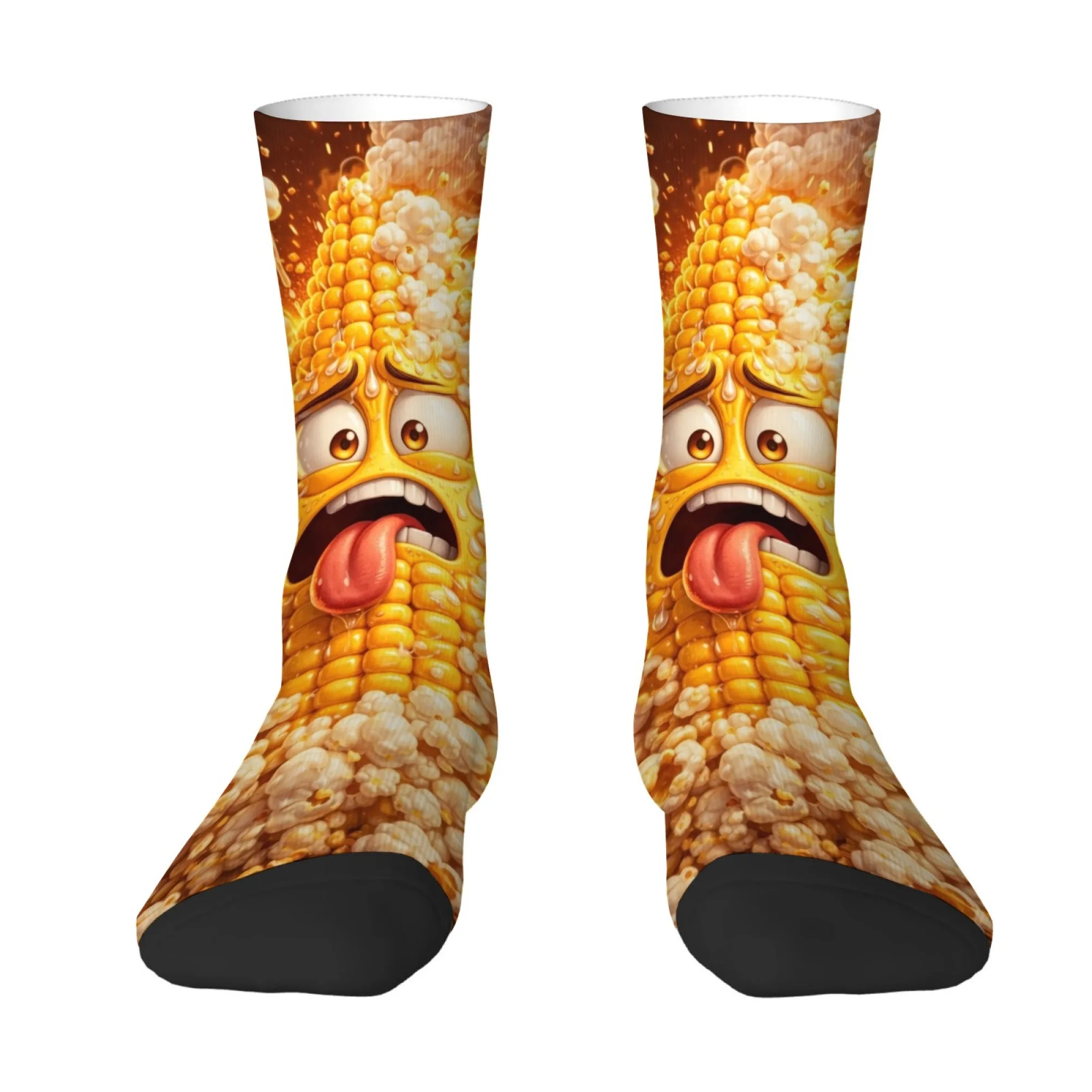 

Funny and Quirky Popcorn-shaped Men's Socks Comfortable Skin-friendly Socks Street Retro Hip-hop Harajuku Outdoor Sports Socks