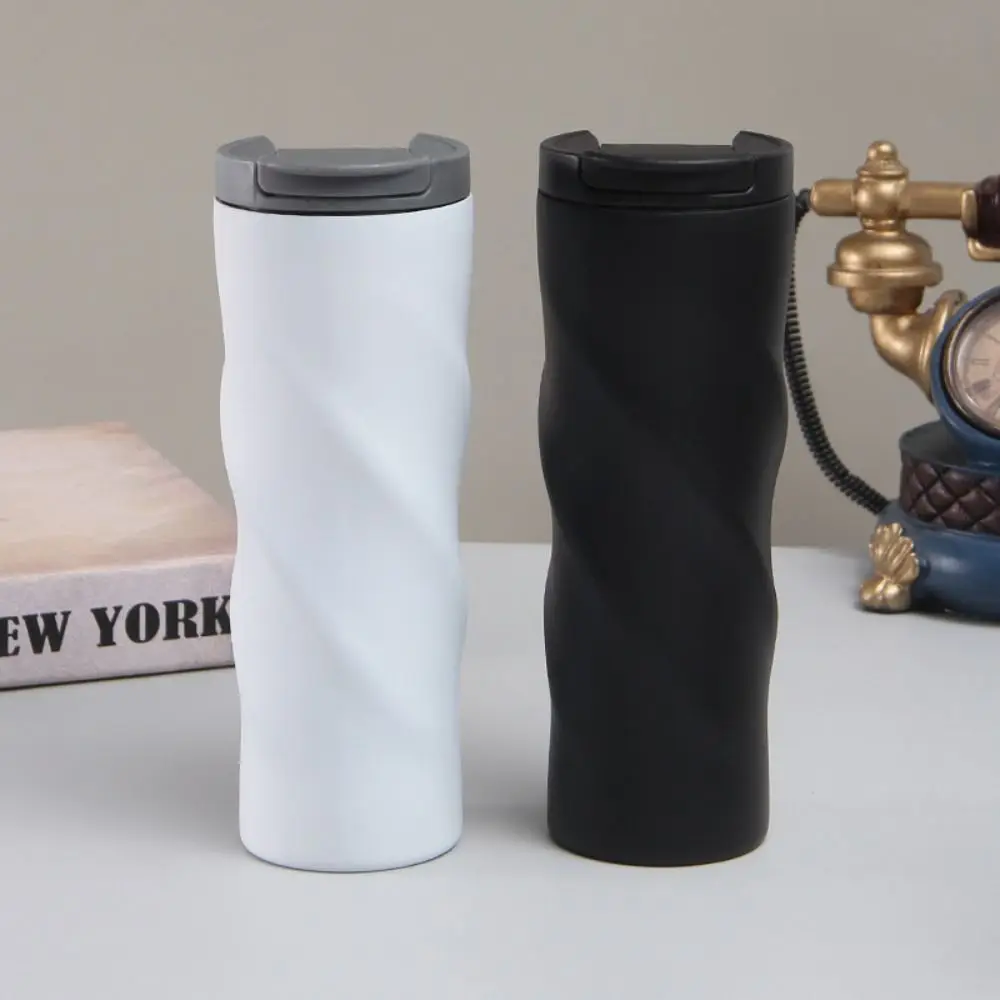 

Spiral Shaped Thermal Water Cup Stainless Steel 500ML Gradient Coffee Bottle Creative Anti-scalding Outdoor Water Cup Office
