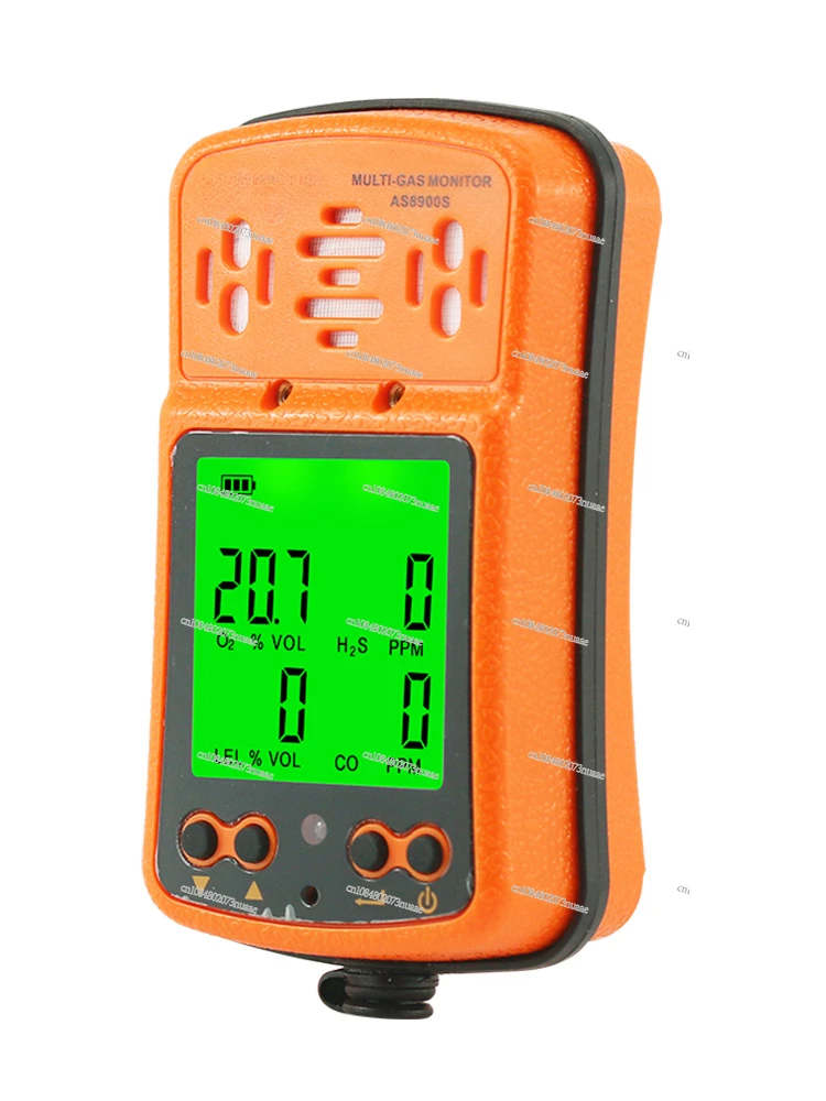 4-in-1 industrial gas detector, portable, toxic and Harmful Pump Suction, hydrogen sulfide alarm