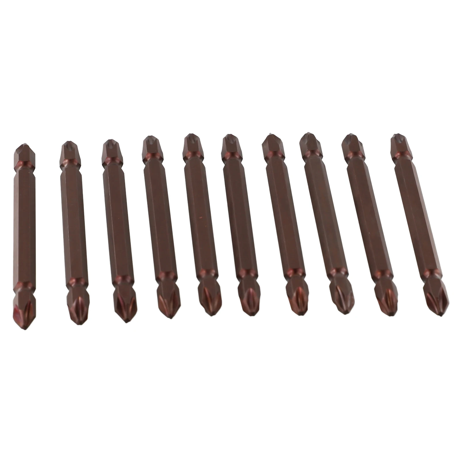 Brand New None Screwdriver Bits Electric Pneumatic 10pcs 6.3mm Hex Copper-colored Double Head Major Appliances