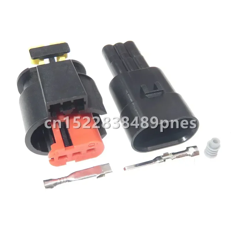 3 Pole 284425-1 284426-1 Waterproof Auto Wiring Harness Plug Sealed Sensor Socket Fuel Diesel Injector Ignition Coil Connector