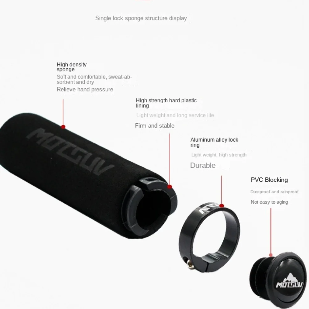 

Велосипедные ручки MOTSUV, амортизирующая противоскользящая ручка, губчатый руль MTB, сверхлегкий удобный велосипедный руль