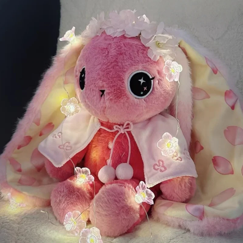 

Плюшевый кролик Plushie Dreadfuls в цвете вишневого цвета, мягкая игрушка-зайчик, милый декор для дома, праздничный подарок для взрослых