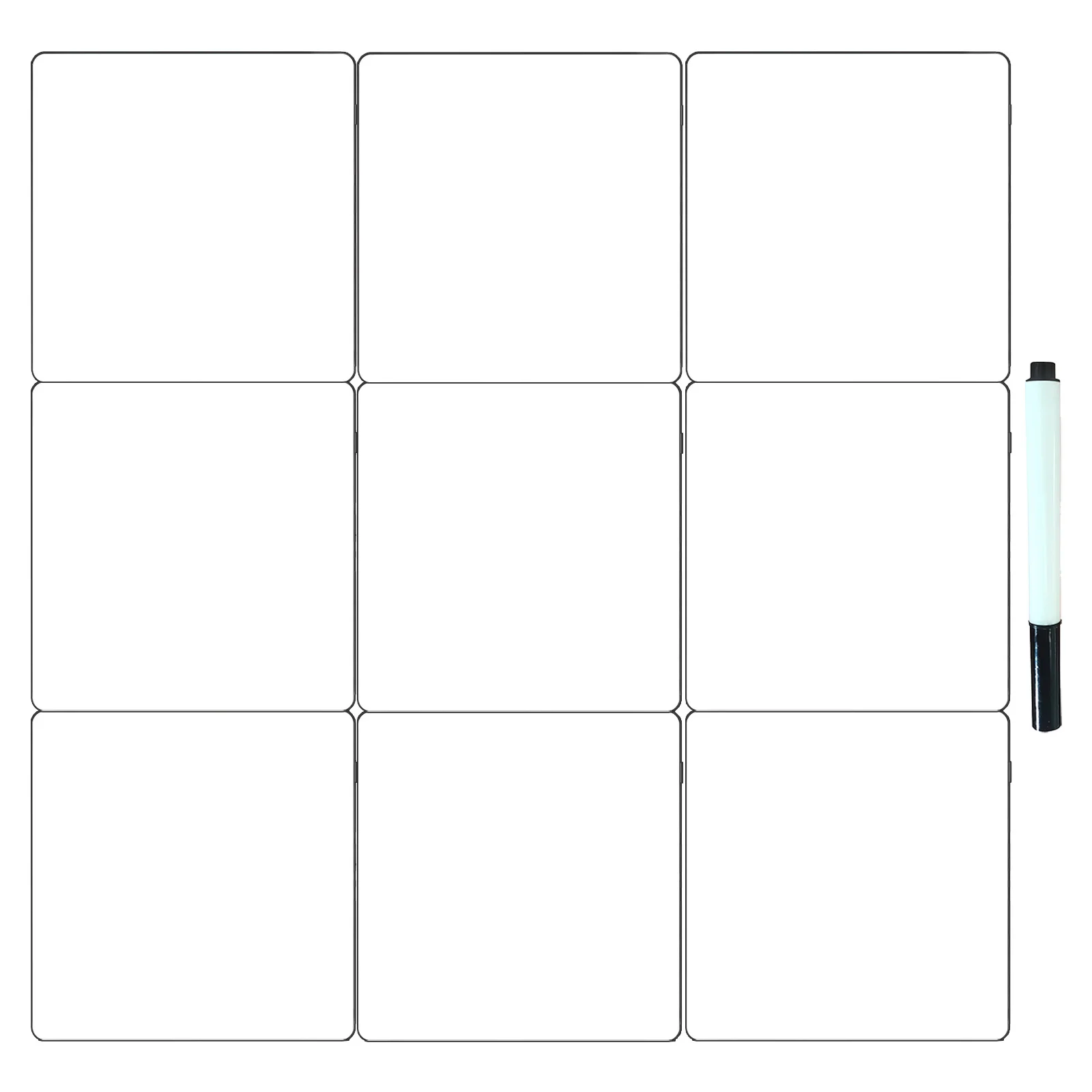 12 قطعة من ملصقات السبورة البيضاء قابلة للمسح الجاف وقابلة لإعادة الاستخدام وقابلة للإزالة لقائمة المهام الإبداعية