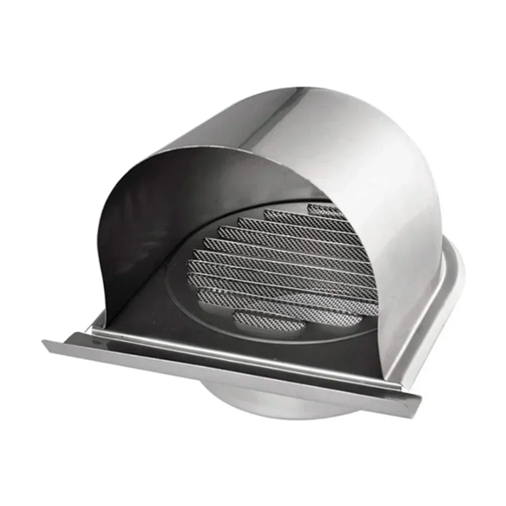 Vent Hood Exhaust Vent Stainless Steel Wall-mounted Waterproof 100mm/150mm Airflow Improver Parts Exhaust Extractor