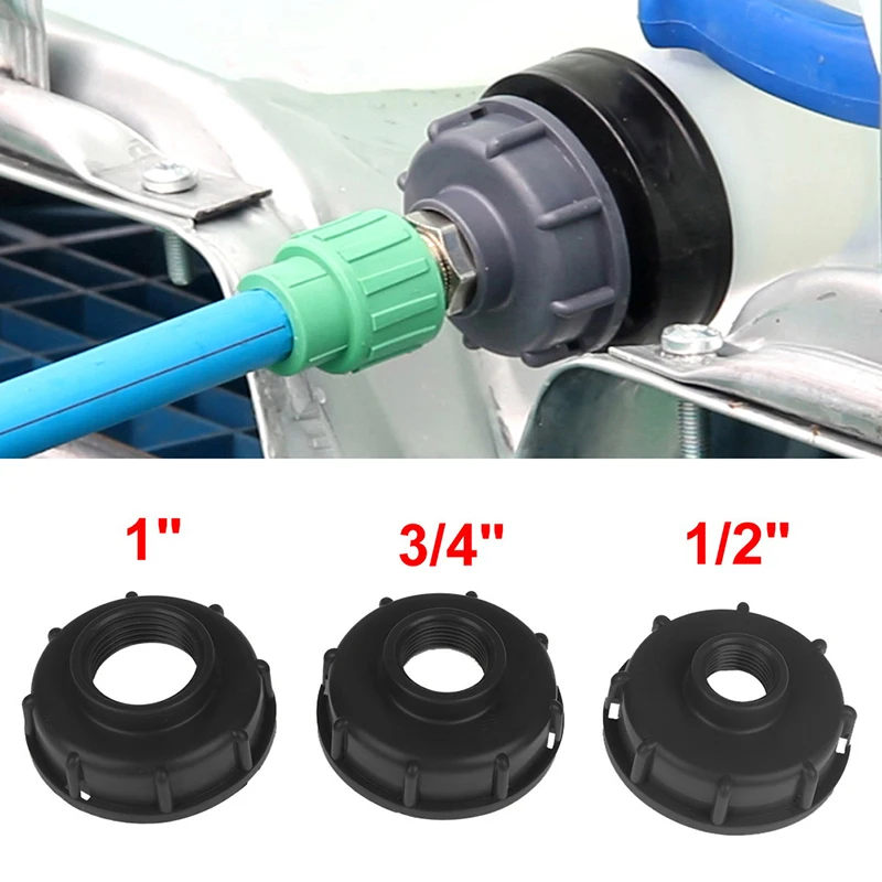 1 قطعة خزان Ibc متين يتكيف مع S60X6 غطاء ملولب خشن 60 مللي متر خيط أنثى إلى 1/2 "، 3/4"، 1 "موصل محول