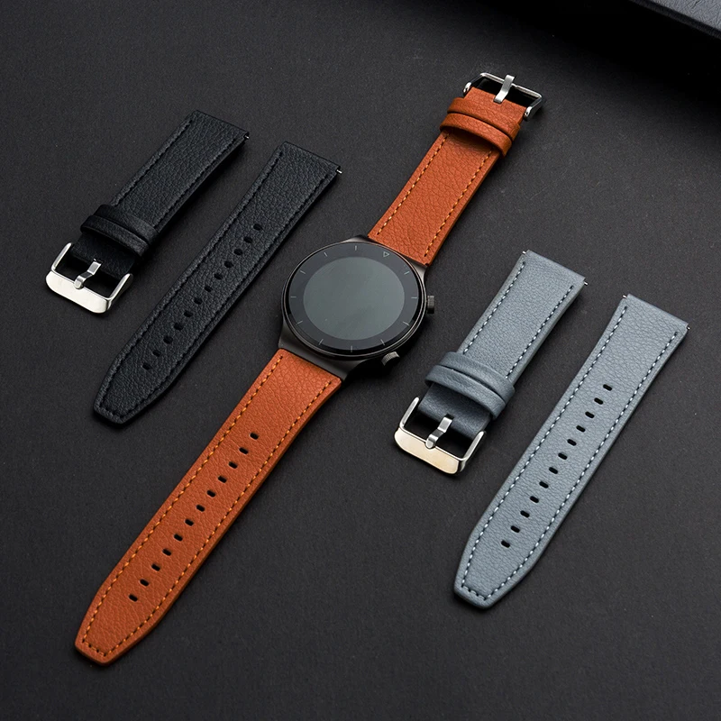 22mm Leather Bracelet Band Loop For Huawei Watch 3 Pro GT 3 4 46mm GT 2e 2 46mm 2 Pro Wrist Strap Correa For Honor Magic 2 46mm