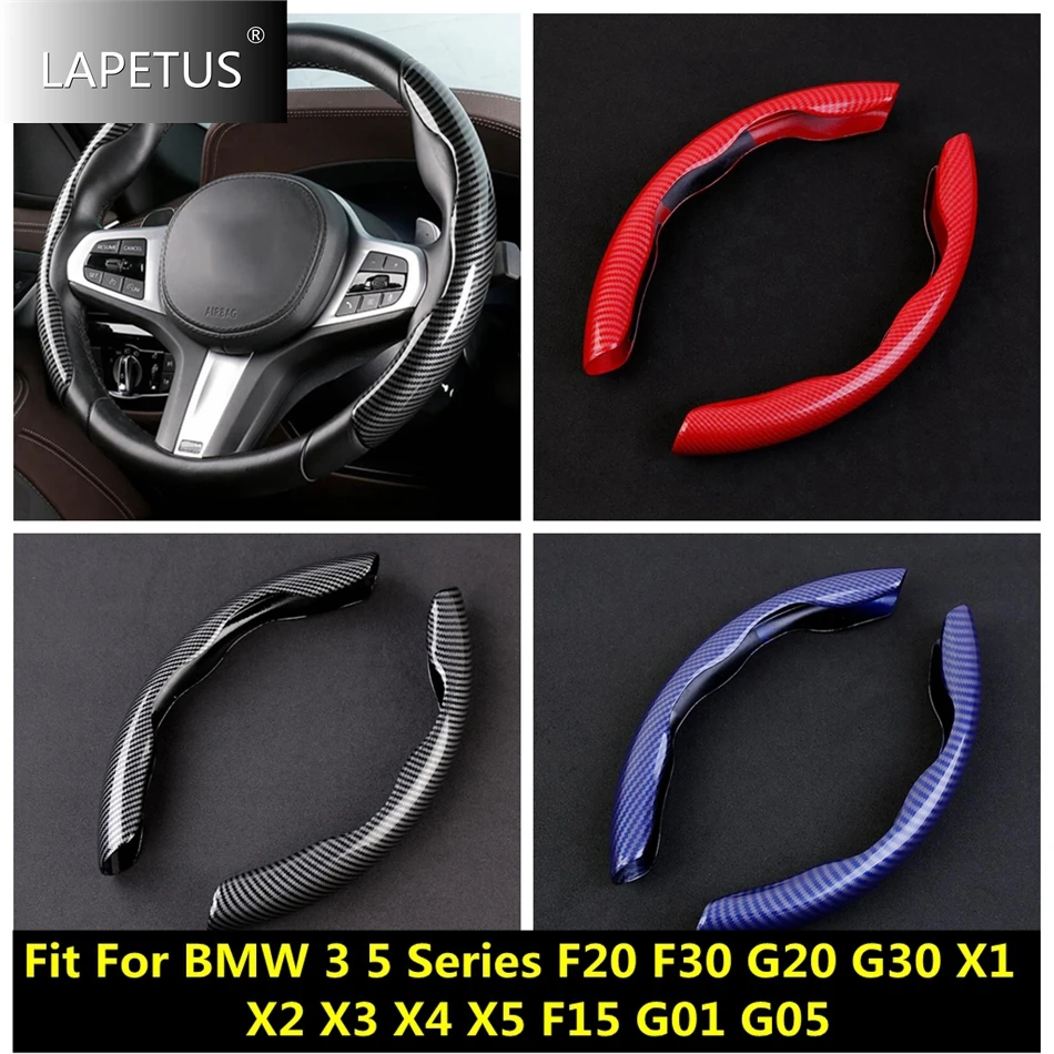 

Auto Steering Wheel Handle Kit Cover Trim Carbon Fiber Accessories For BMW 3 5 Series F20 F30 G20 G30 X1 X2 X3 X4 X5 F15 G01 G05