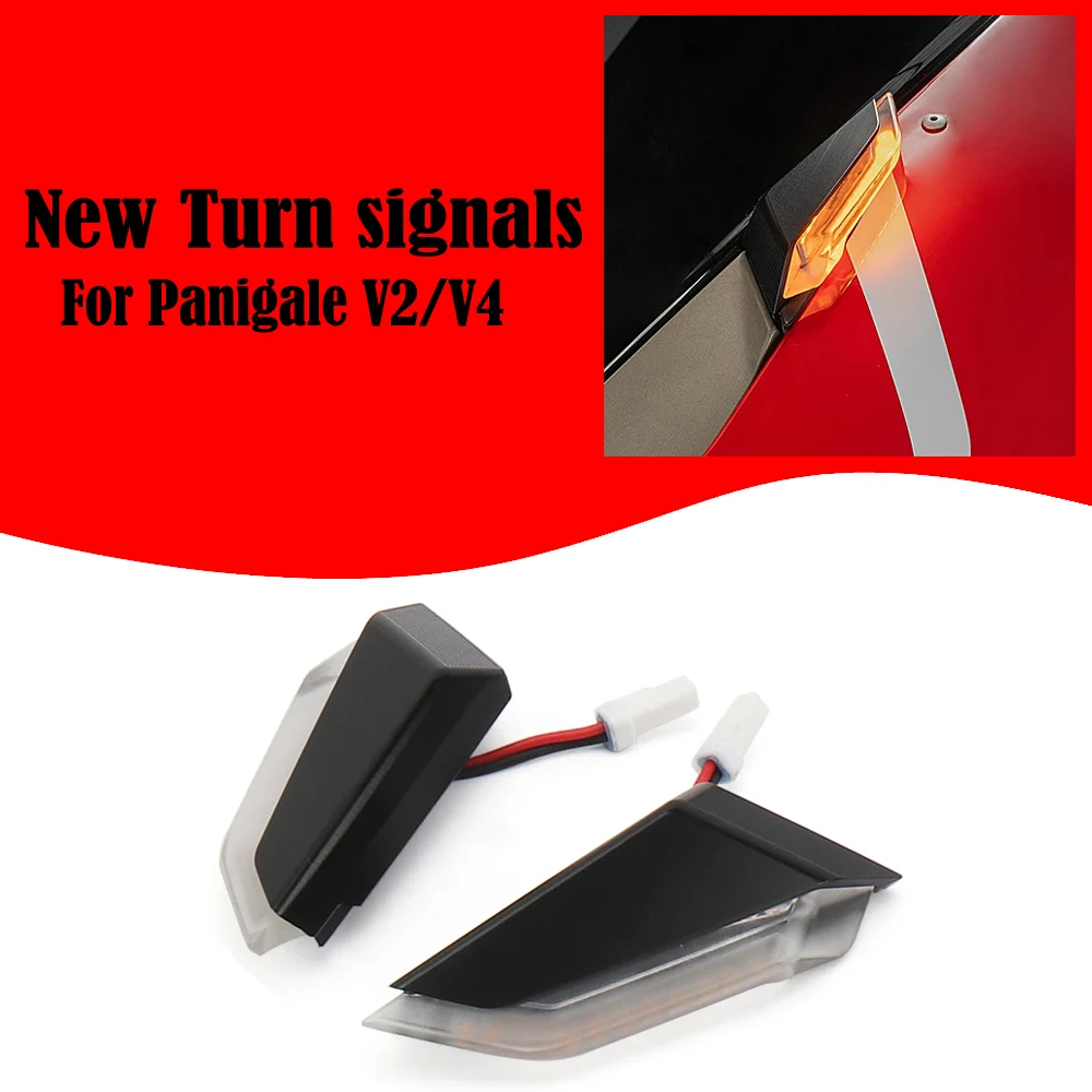 

Motorcycle LED Turn Signal Lamp Front Flowing Flash Indicator Lights Running Light For Ducati Panigale V2 PANIGALE V4 V4S V4R