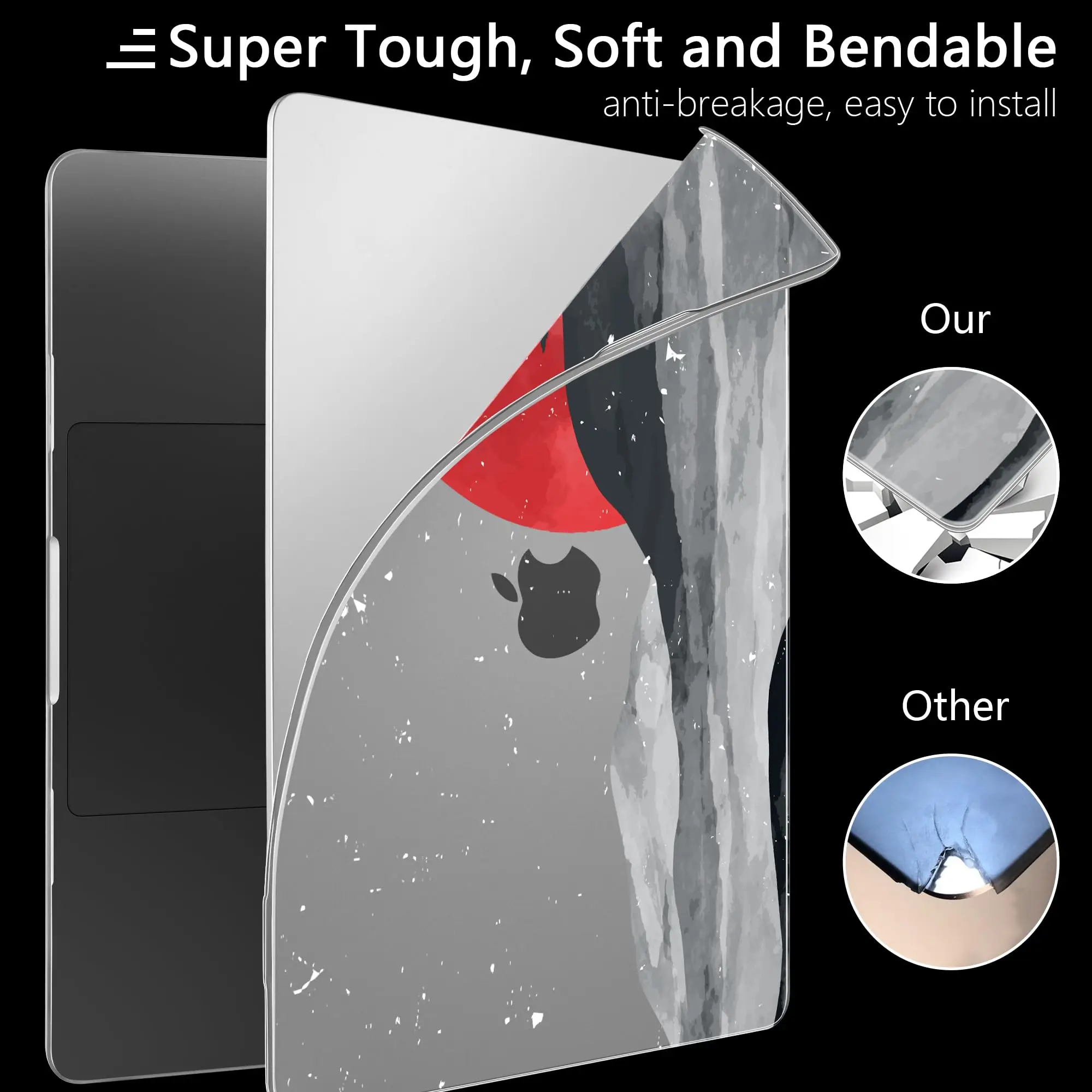 Imagem -03 - Tampa da Caixa do Portátil para Macbook Air 136 m3 A3113 m2 Pro 13 m1 m2 2023 14 A2992 2024 Pro 16 A2991 2024