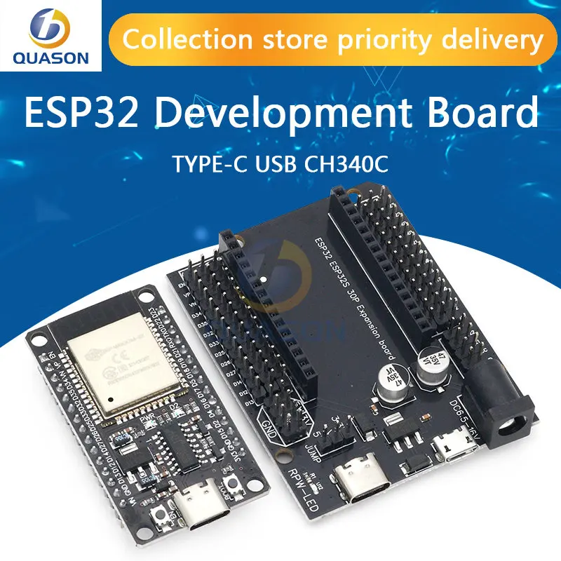 ESP32 Development Board TYPE-C USB CH340C WiFi+Bluetooth Ultra-Low Power Consumption Dual Core ESP32-DevKitC-32 ESP-WROOM