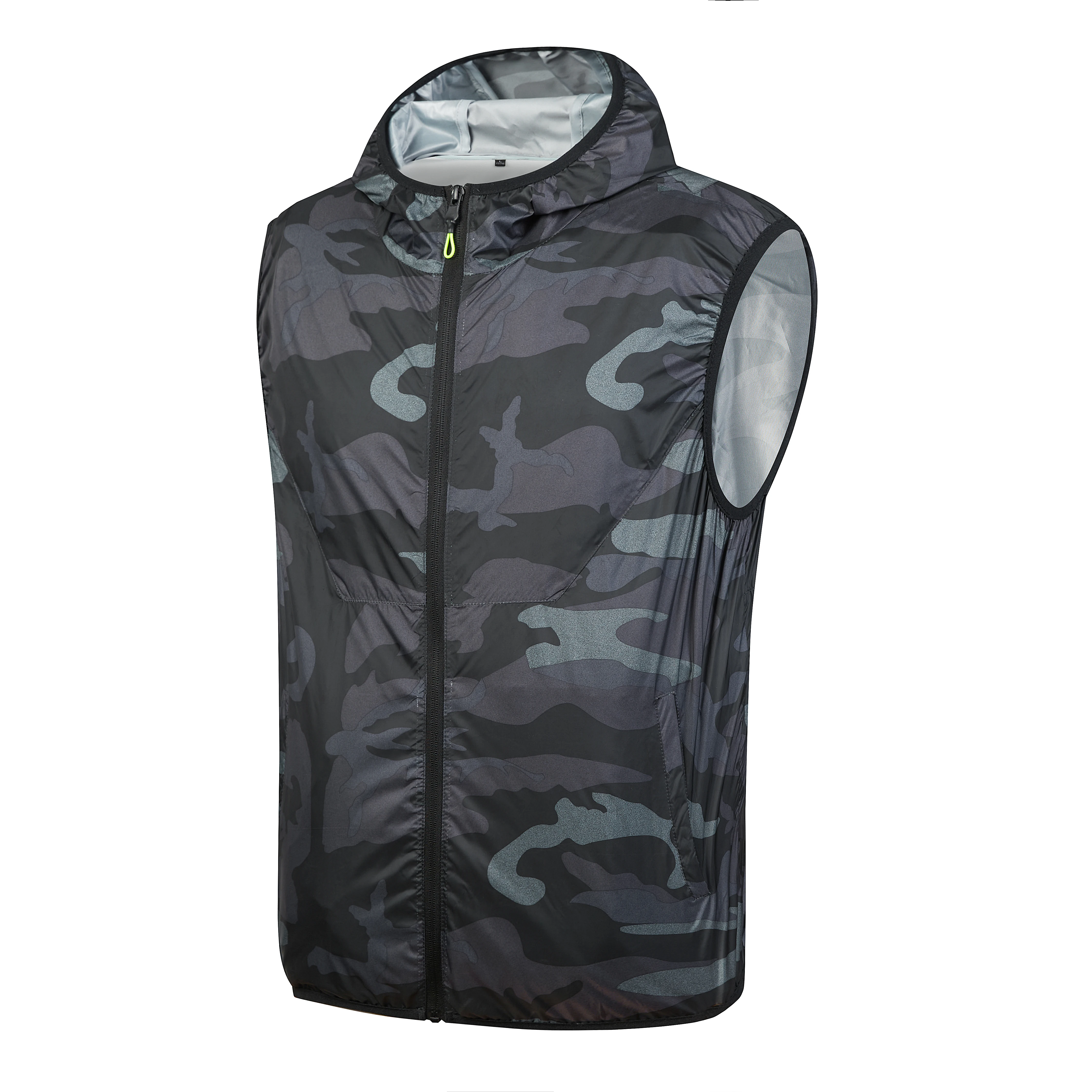 Summer Hooded Air-Conditioning Workwear with Fan Cooling, Outdoor Temperature-Reducing Breathable Vest (Excluding Power Bank)