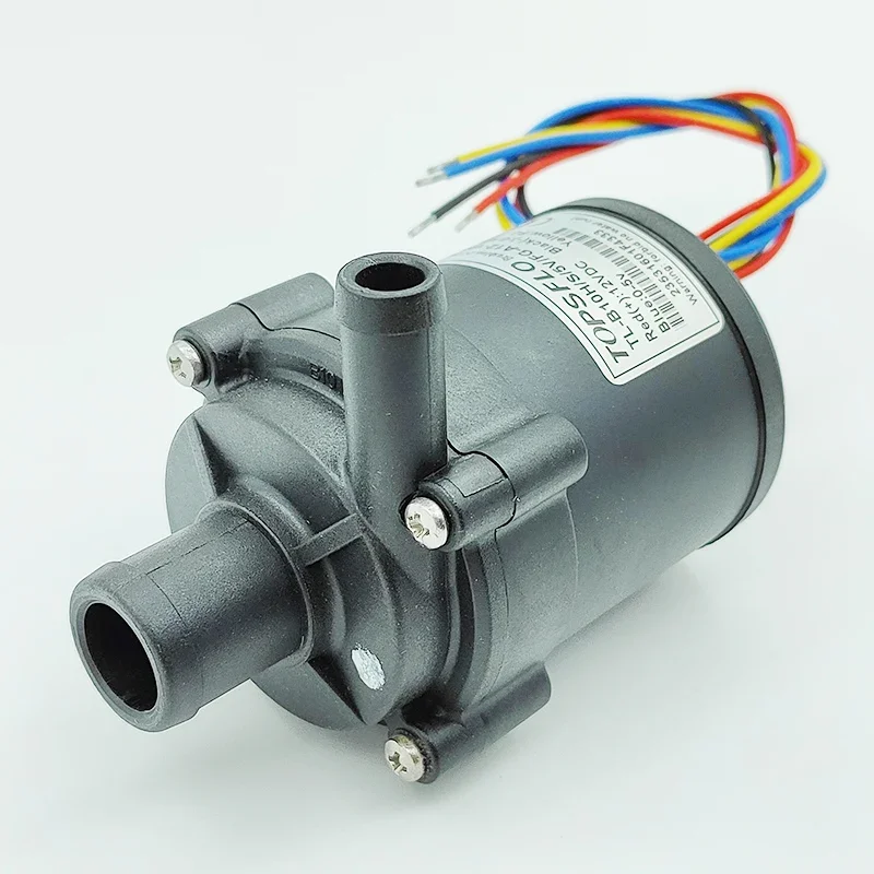 

TOPSFLO DC 12V Small Mini Brushless Water Pump Submersible Impeller Centrifugal Pump Large Flow Support PWM Speed Regulation