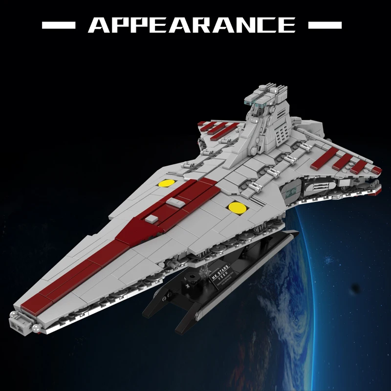 Stampo Re 21074 Star Plan Building Block MOC Repubblica Attacco Cruiser Modello di Montaggio Stellehip Giocattoli di Mattoni Per Bambini Regalo Di