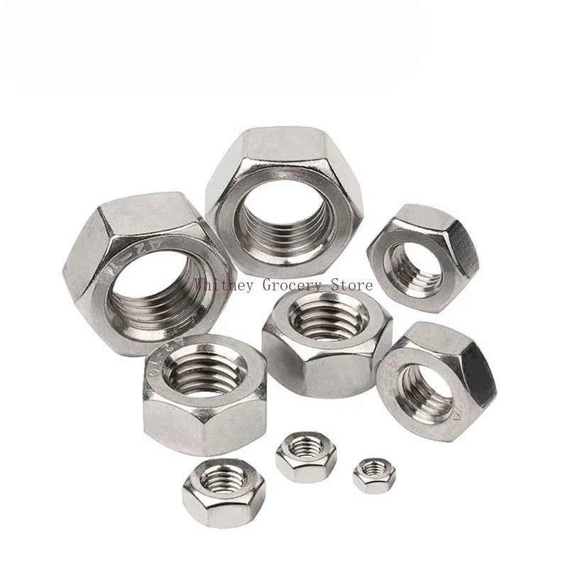 5-100pcs/Lot Anti-Tooth Hexagon Nuts Stainless Steel M3-M24 Left-Hand Thread Reverse Tooth Hex for Left Rotation