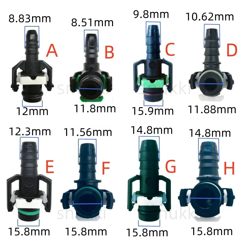 

12-8*1 16-15X1,5 Delong топливопровод быстрый разъем авто пластиковые фитинги для больших грузовиков гнездовые разъемы 20 шт. много
