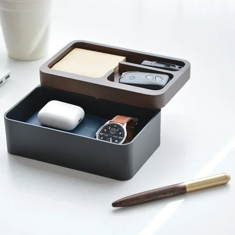 Magnetic Rotary Storage Box Desktop Office Fingertip Decompression Toy Cosmetics Sundries Storage Box