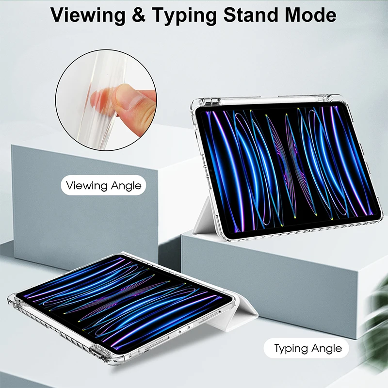 For 2026 iPad 12th A19 11th A16 Case Air11 13 M4 M3 M2 iPad 10th 8 9th 10.2 10.5 Pro11 M4 M5 Air4 5 10.9 12.9 Pencil Holder Case view 5