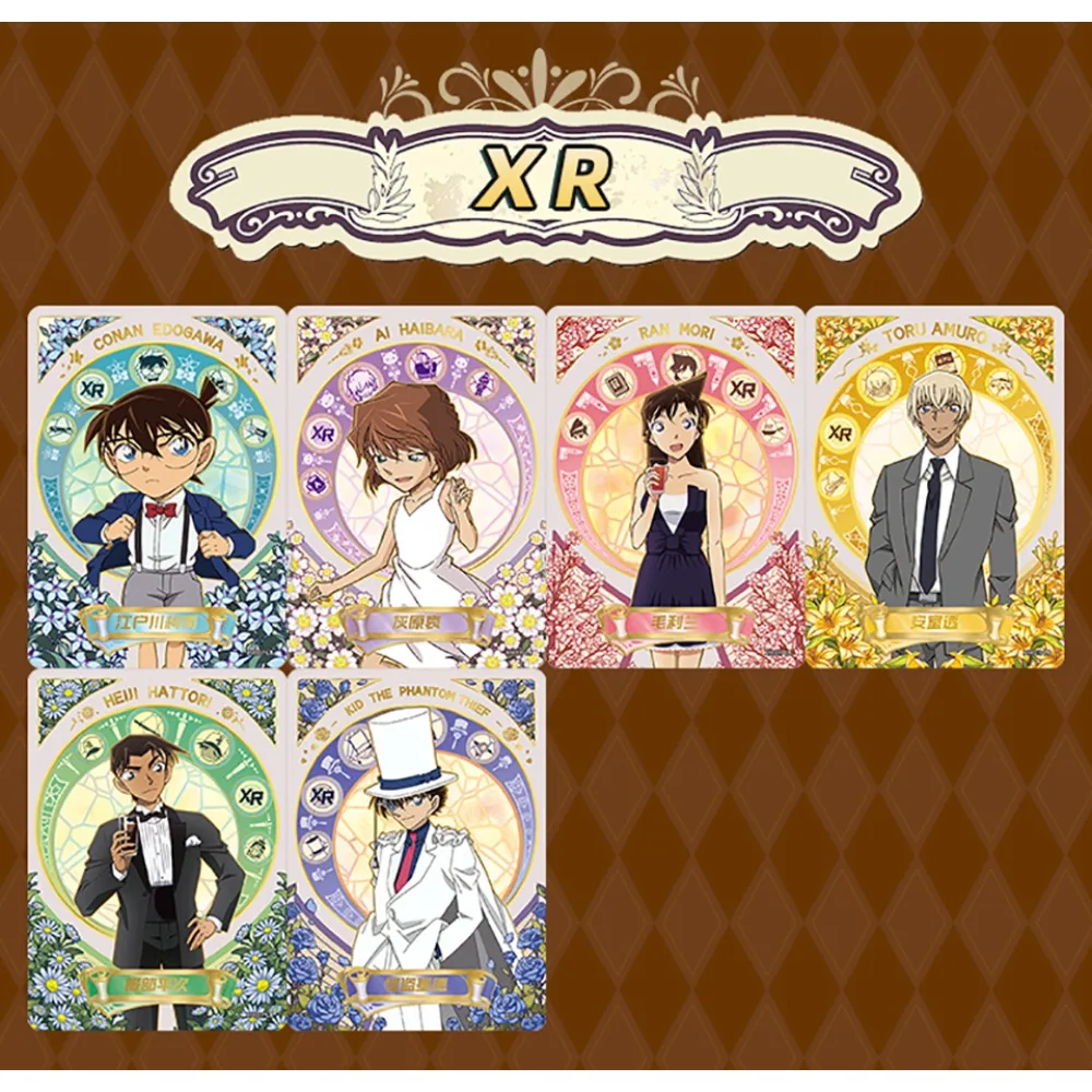 KAYOU Oryginalne Karty z Detektivem Conanim, Wykwintne Wykonanie, Ulubiona Postać z Anime, Klasyczny Bohater, Kreatywny Prezent dla Fanów