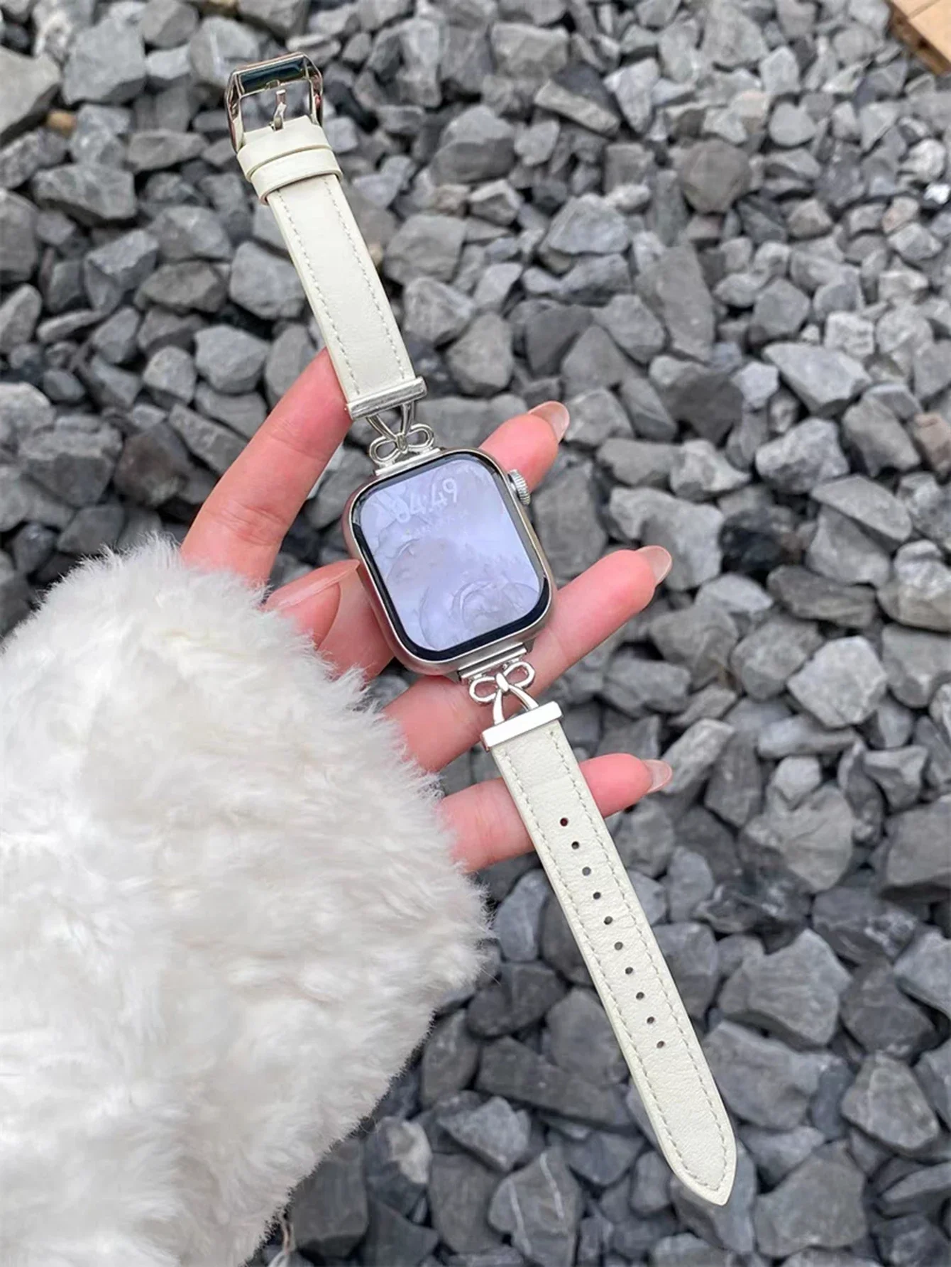 حلقة جلدية حصرية لسوار ساعة أبل للنساء 11/10/9/8/7/6/5/4/3 SE 38 مللي متر 40 مللي متر 41 مللي متر 42 مللي متر 44 مللي متر 45 مللي متر 46 مللي متر 49 مللي متر حزام #4