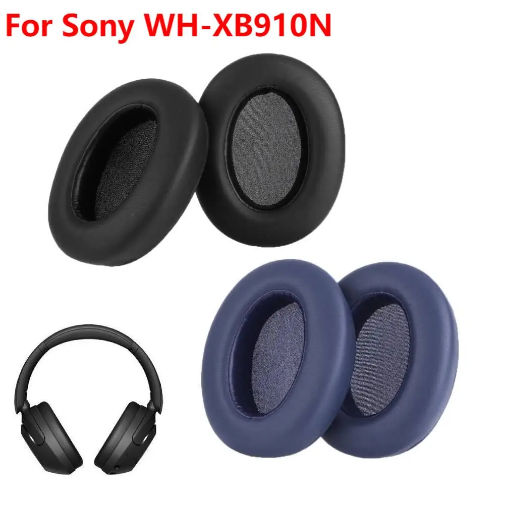 1 Pair Replacement Leather Earpads Cushion Cover For Sony WH-XB910N XB910N Headphone Ear Pads Memory Foam Earmuff Repair Parts