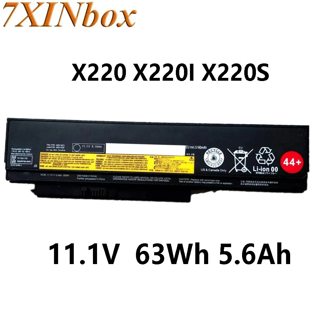 7XINbox 45N1024 11.1V  63Wh 5.6Ah battery for LENOVO ThinkPad X220 X220I X220S X230 X230I 45N1023 45N1028  45N1029 44+