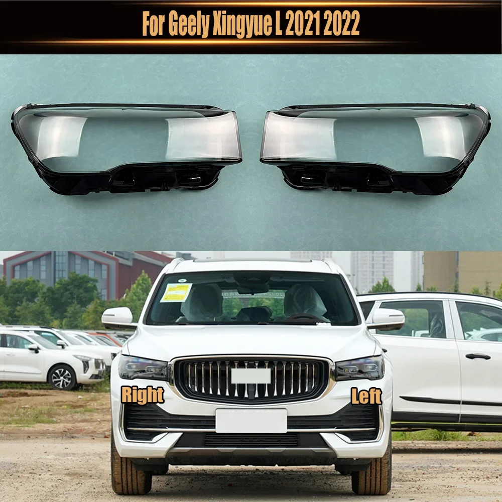 

For Geely Xingyue L 2021 2022 Front Headlight Shell Transparent Headlamp Cover Lamp Shade Plexiglass Replace Original Lampshdade