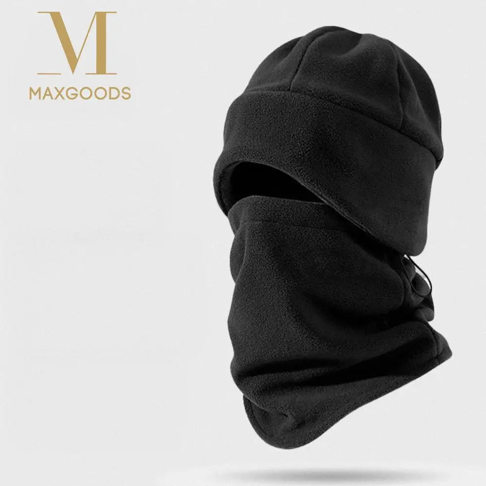 

New Polar Fleece Hat Scarf Set Windproof Warm Pullover Cap Coldproof Neck Warmer Unisex