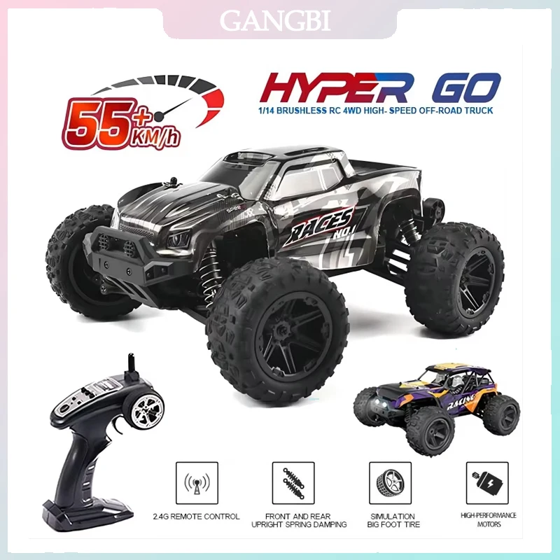 HXRC 8610 8611 1:1455 Km/h 4WD Remote Control Car with LED Remote Control Car High Speed Drifting Children VS 144001 Toys