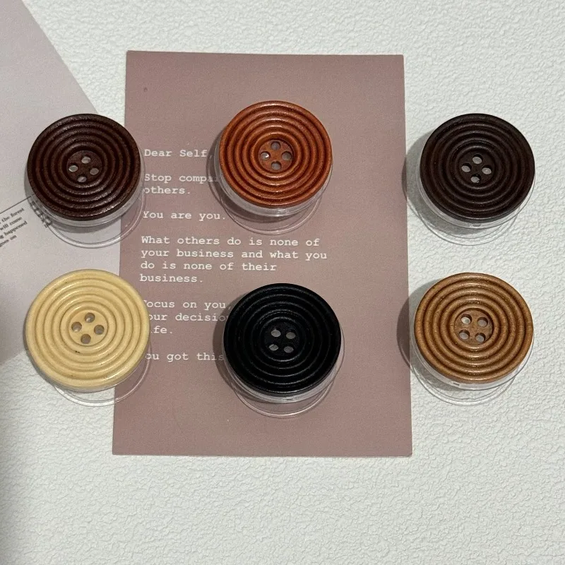 

Круглый ретро-держатель для телефона из дерева с прозрачной подставкой, телескопический, с воздушной подушкой, кнопочная подставка, настольная опора, забавный ретро-стиль