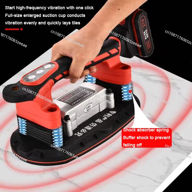 Laying Tile Installation Tool Vibration Machine Suction Cup Vibrator Handheld Tiling